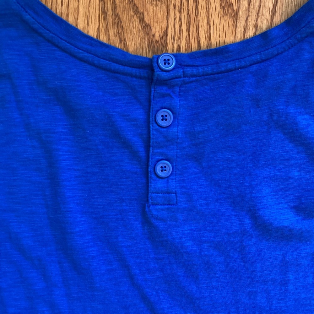 Talbots Button Back Tee - Picture 7 of 8